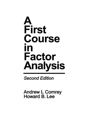cover image of A First Course in Factor Analysis